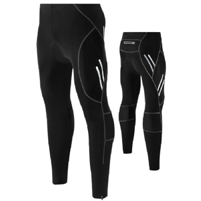 MEN'S CYCLING PANTS BICYCLE LONG LEGGINGS BIKE TROUSERS WITH PAD