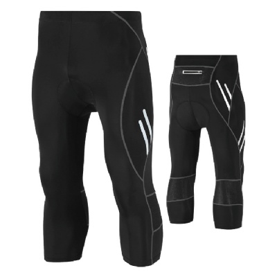 MEN'S CYCLING CAPRI PANTS BICYCLE CROPPED TROUSERS BIKE 3/4 LEGGINGS